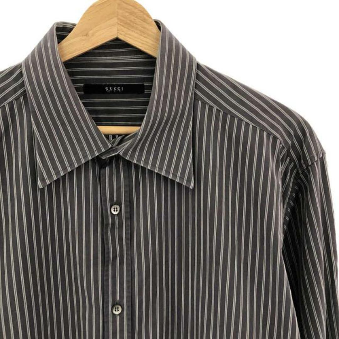 GUCCI - GUCCI / グッチ | ストライプ ドレスシャツ | 43/17 GUCCI - GUCCI / グッチ | ストライプ ドレスシャツ | 43/17