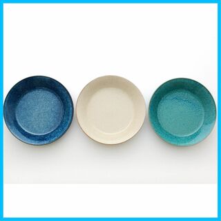 【パターン名:カレー&パスタ皿】カレー皿 ブルー・ホワイト・グリーン 約径20.