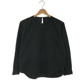 ゴーシュ / ゴーシュ | 50/1オーガニックツイル クルーネック ブラウス | 2 | ブラック | レディース(シャツ/ブラウス(長袖/七分))