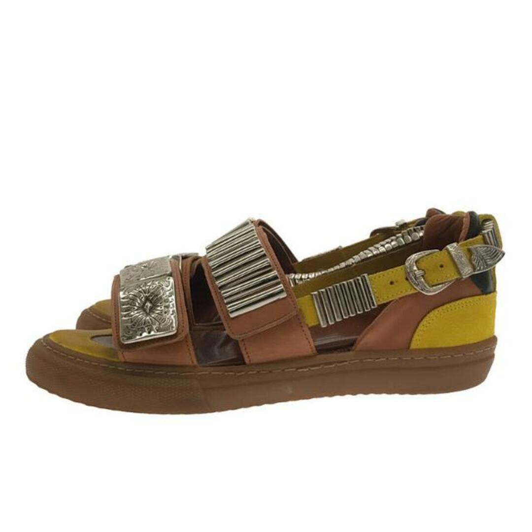 TOGA PULLA / トーガプルラ | Metal Sneaker Sandals / メタル レザー スニーカー サンダル | 37 | brown /yellow | レディース レディースの靴/シューズ(サンダル)の商品写真