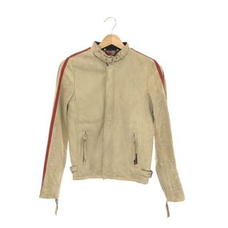 ショット(schott)のSCHOTT / ショット | ヴィンテージ加工 レザー クラシック レーサー ジャケット | XS | ホワイト | メンズ(その他)