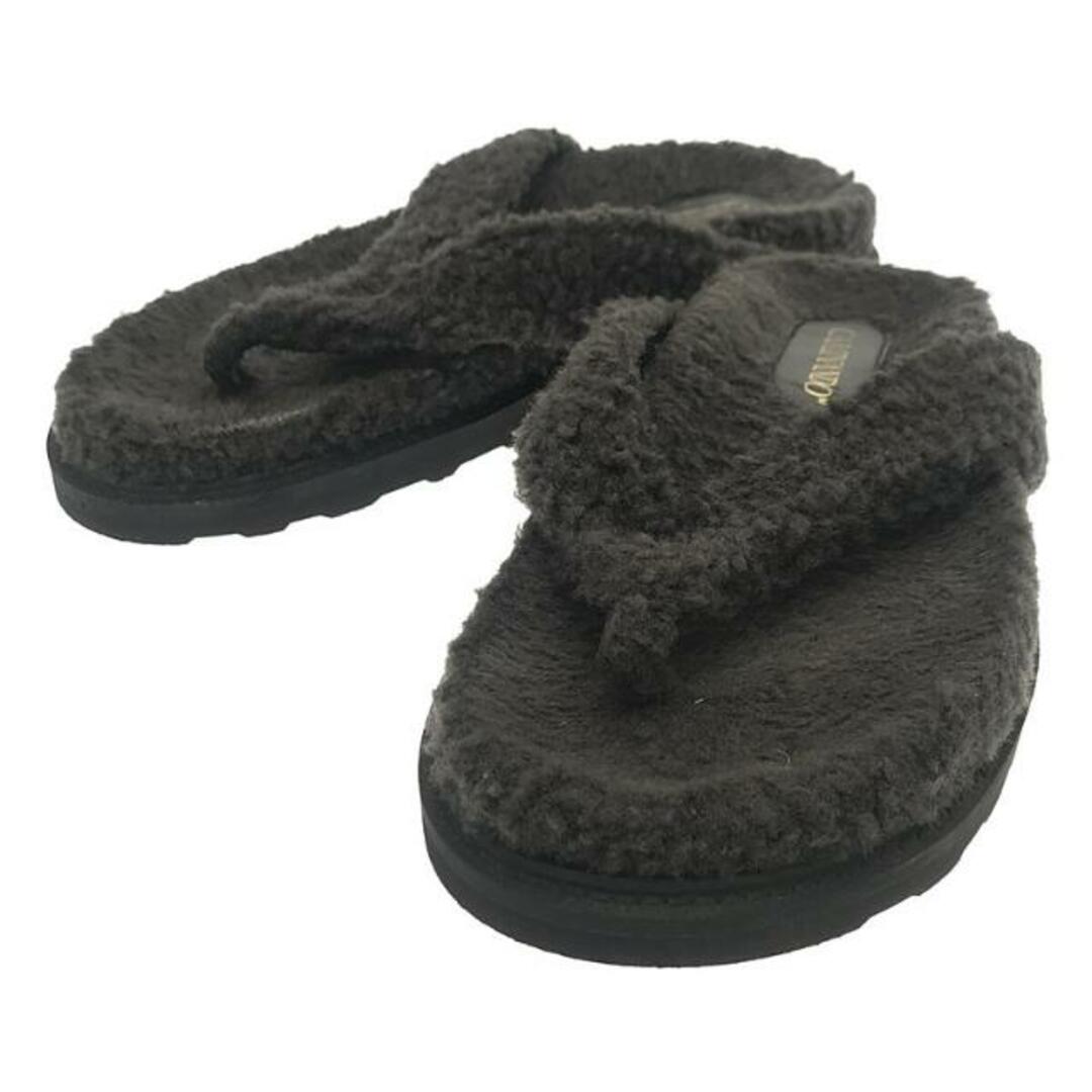 Plage(プラージュ)のPlage / プラージュ | CAMINANDO SHEARING THONG SLIDES サンダル | 7 | ブラック | レディース レディースの靴/シューズ(サンダル)の商品写真