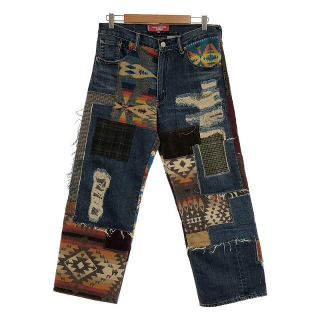 JUNYA WATANABE MAN / ジュンヤワタナベマン | 2022AW | × PENDLETON × Levi's 503 デニムパンツ パッチワークデニムパンツ | M | インディゴ | メンズ