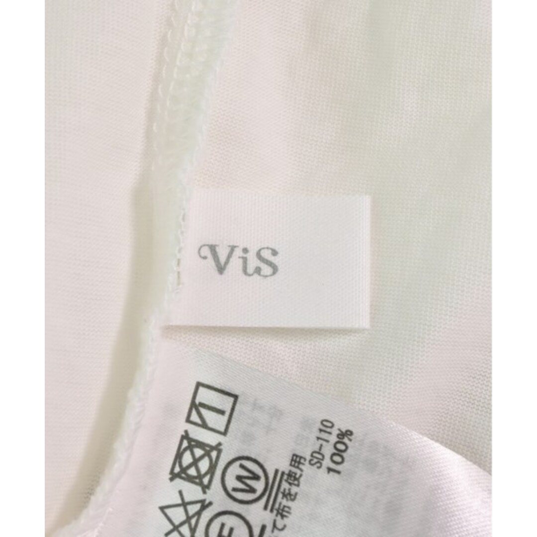 ViS(ヴィス)のViS ヴィス Tシャツ・カットソー F 白 【古着】【中古】 レディースのトップス(カットソー(半袖/袖なし))の商品写真