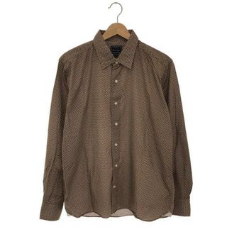 オリアン(ORIAN)のORIAN / オリアン | SLIM FIT ペイズリー柄 プリントシャツ | L | ブラウン | メンズ(Tシャツ/カットソー(七分/長袖))