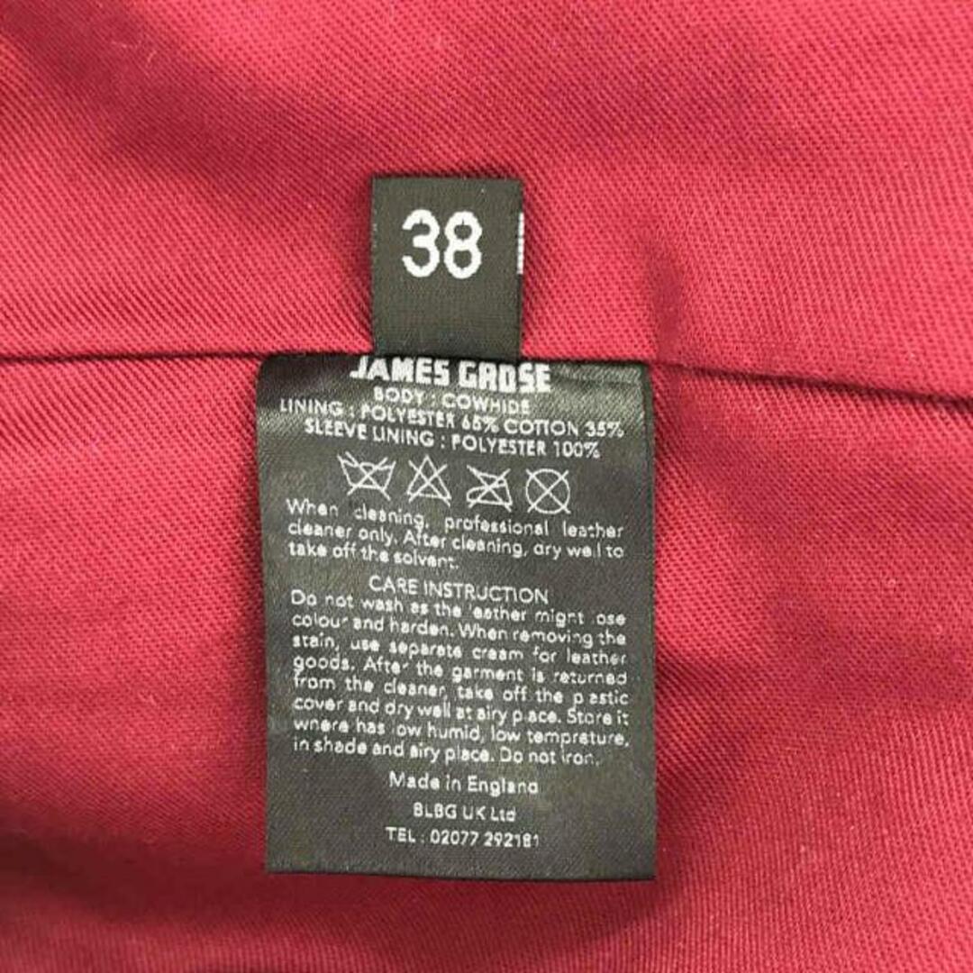 James Grose / ジェームスグロース | レザー シングルライダース ジャケット | 38 | ブラック | メンズ 6