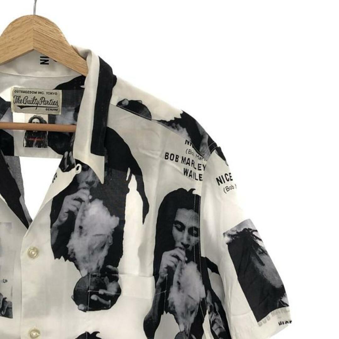 ワコマリア  BOB MARLEY ハワイアンシャツ長袖　XL 黒　レーヨン