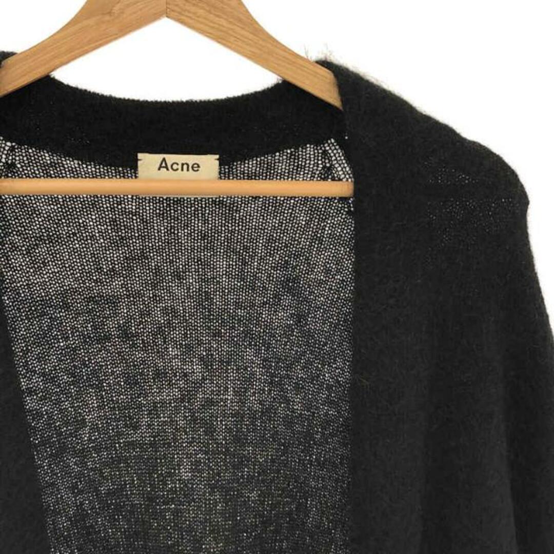 Acne Studios / アクネストゥディオズ | Reya Mohair / モヘヤニット ロングカーディガン | XXS | ブラック | レディース 1