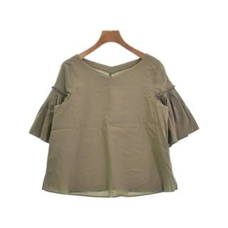 ナチュラルビューティーベーシック(NATURAL BEAUTY BASIC)のNATURAL BEAUTY BASIC ブラウス M カーキ 【古着】【中古】(シャツ/ブラウス(長袖/七分))