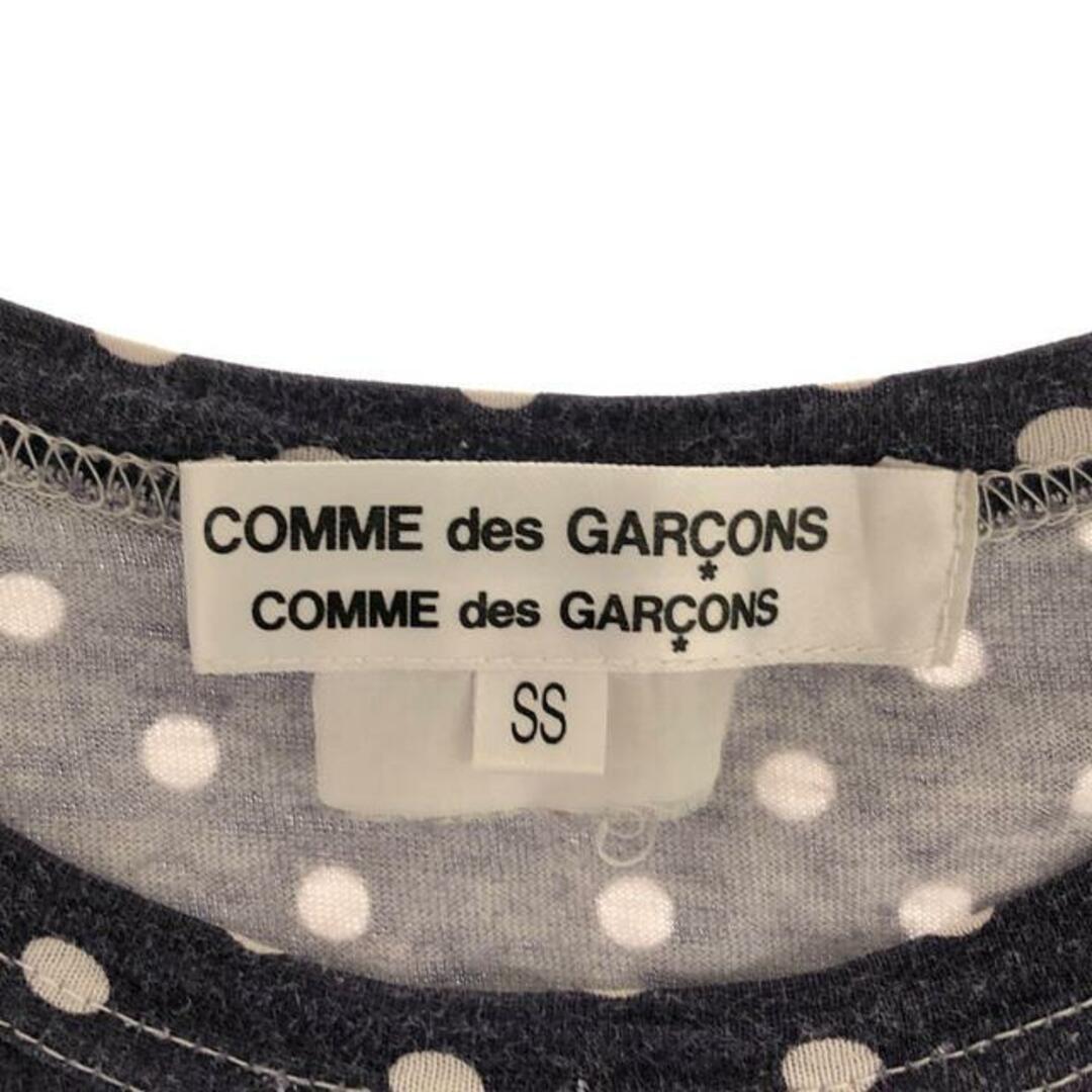 COMME des GARCONS COMME des GARCONS / コムコム | 2007AW | ドット エンブレム プリント ロングスリーブ Tシャツ | SS | ネイビー | レディース レディースのトップス(Tシャツ(長袖/七分))の商品写真