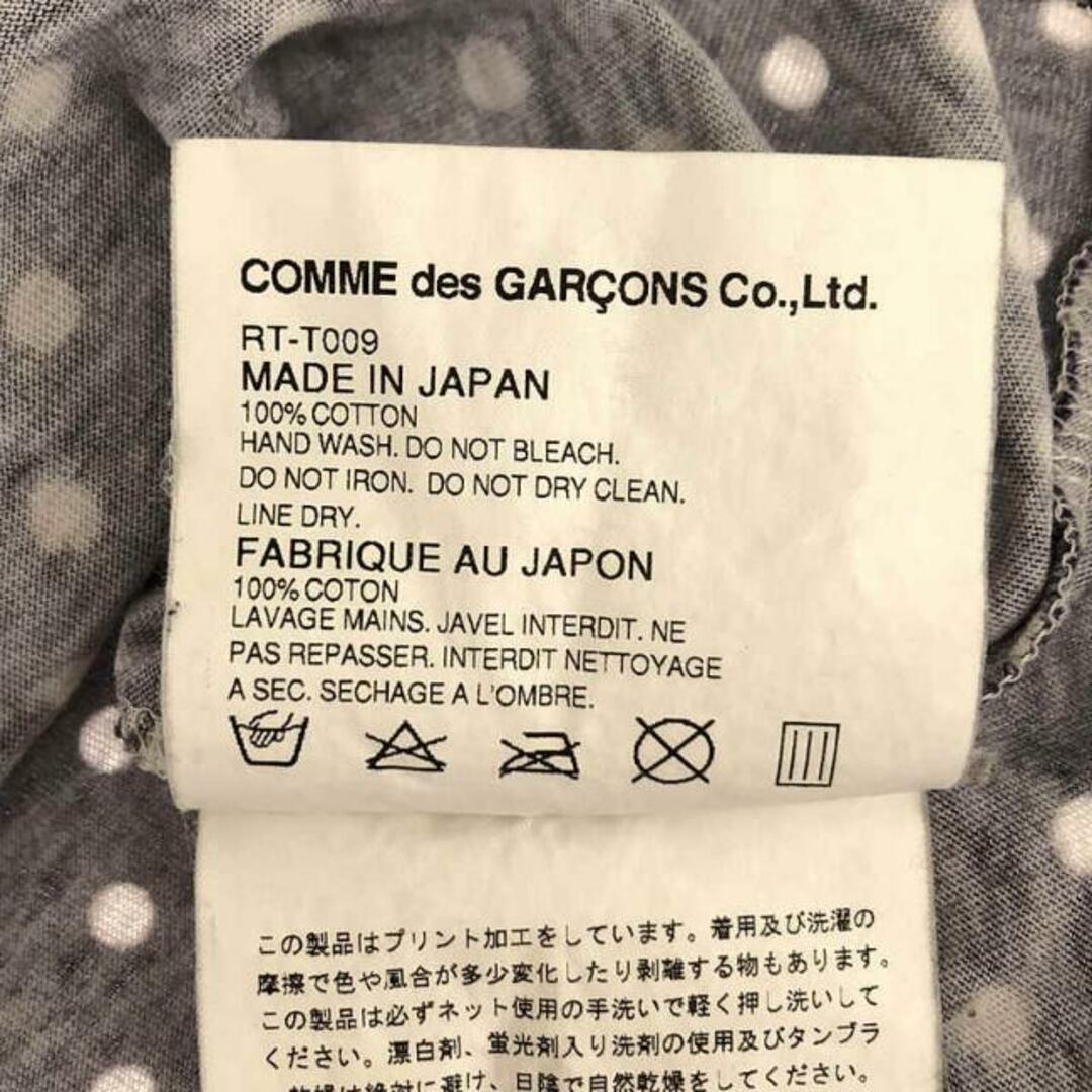 COMME des GARCONS COMME des GARCONS / コムコム | 2007AW | ドット エンブレム プリント ロングスリーブ Tシャツ | SS | ネイビー | レディース レディースのトップス(Tシャツ(長袖/七分))の商品写真
