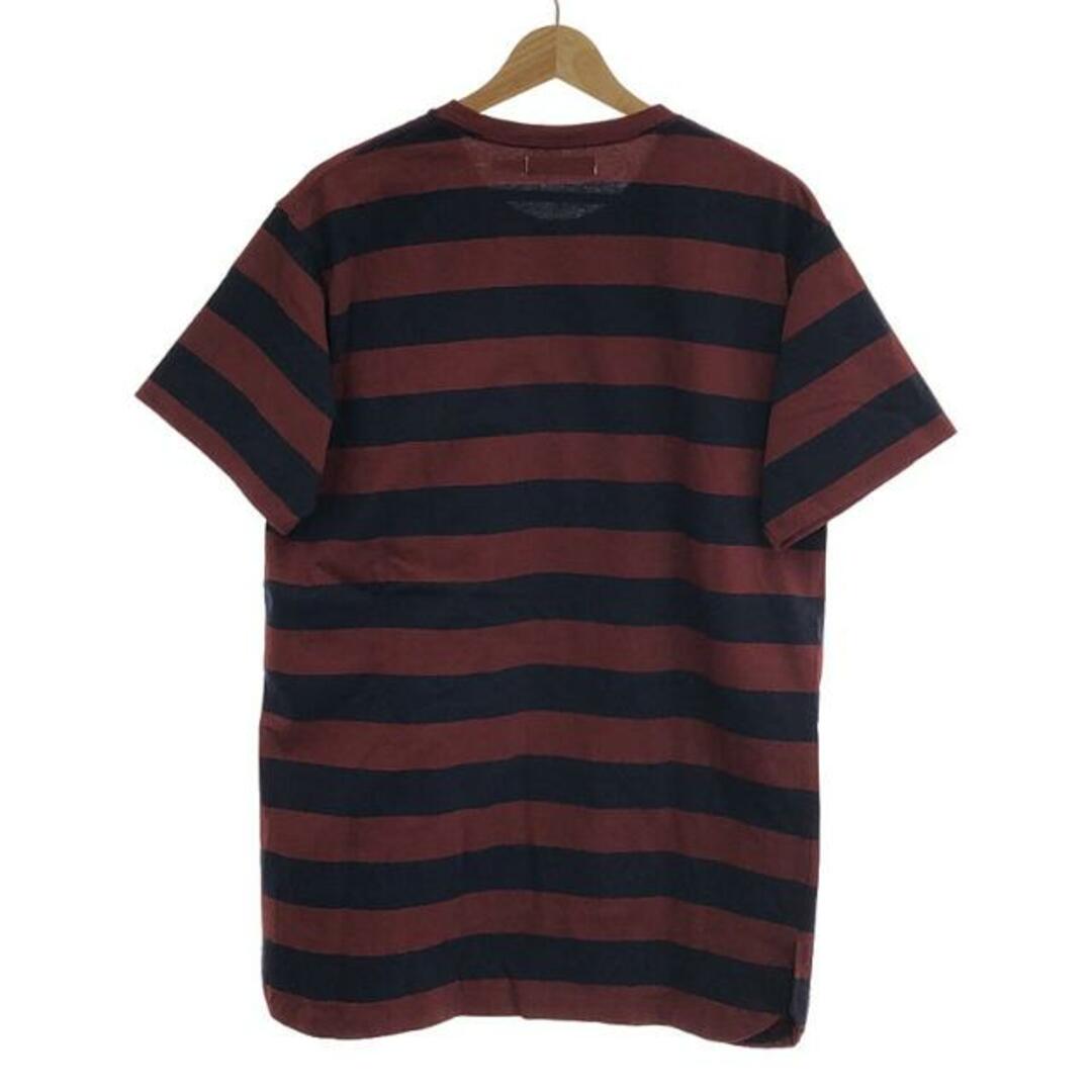 nonnative(ノンネイティブ)のnonnative / ノンネイティブ | DWELLER S/S TEE COTTON JERSEY WIDE BORDER / ボーダーTシャツ | 2 | ボルドー/ネイビー | メンズ メンズのトップス(Tシャツ/カットソー(半袖/袖なし))の商品写真