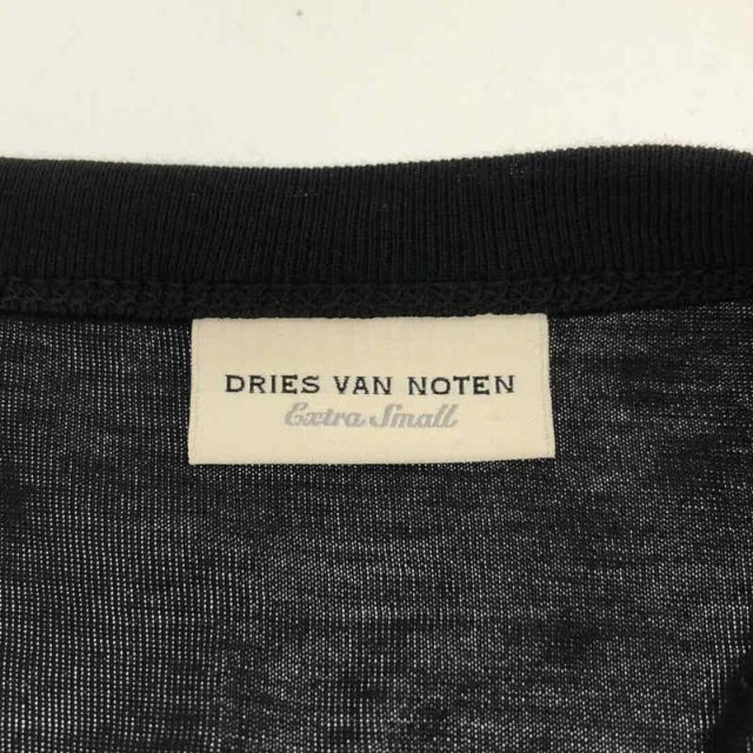 DRIES VAN NOTEN(ドリスヴァンノッテン)の【美品】  DRIES VAN NOTEN / ドリスヴァンノッテン | ドローストリング リボンギャザーワンピース | XS | ブラック | レディース レディースのワンピース(ロングワンピース/マキシワンピース)の商品写真