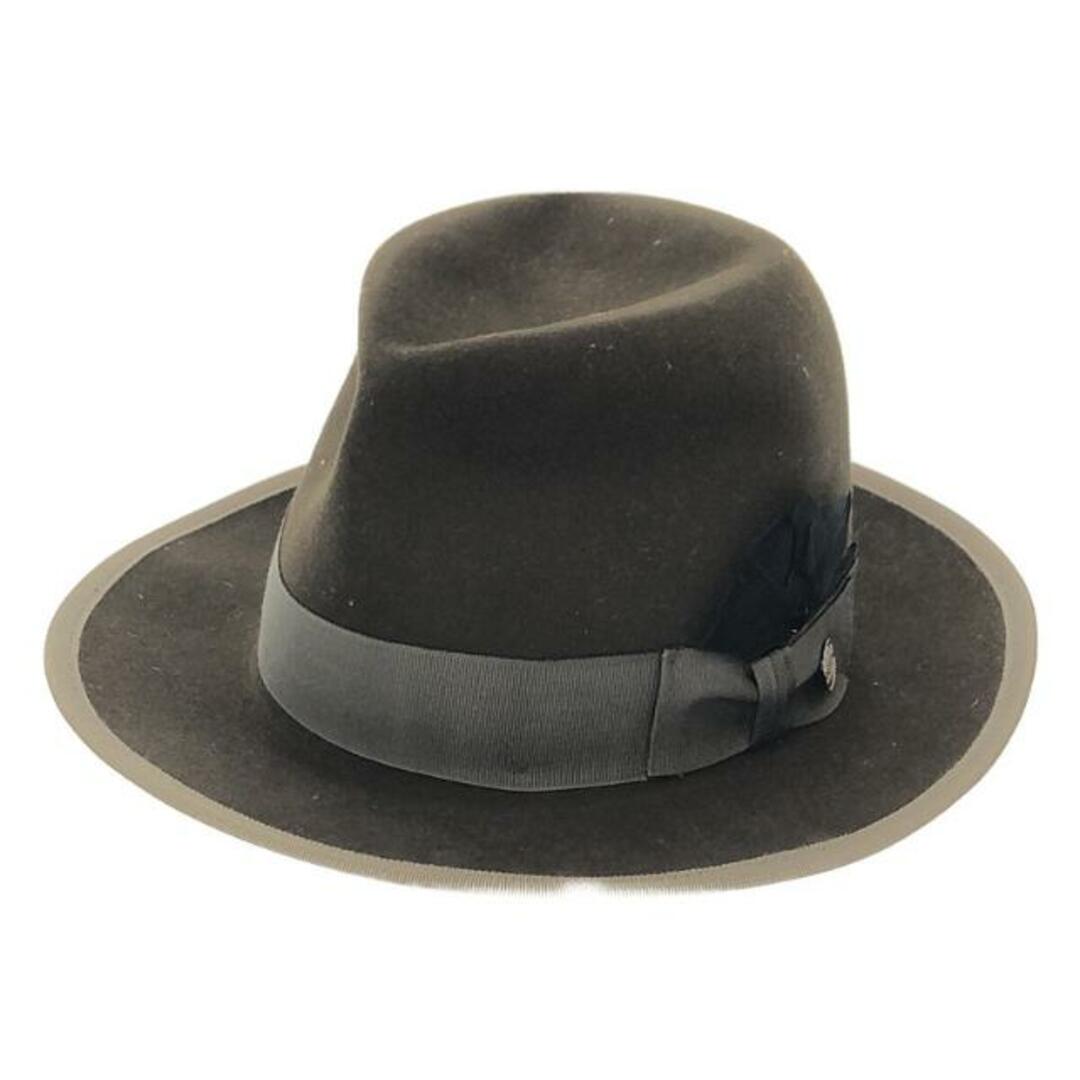 帽子【美品】  STETSON / ステットソン | 150周年記念モデル / PREMIER WHIPPET ROYAL / ウィペット フェルトハット 中折れ帽子 | 59 （7 3/8） | Graphite | メンズ