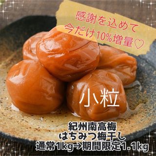 小粒【訳あり】はちみつ梅干し1.1kg　紀州南高梅 和歌山 (その他)