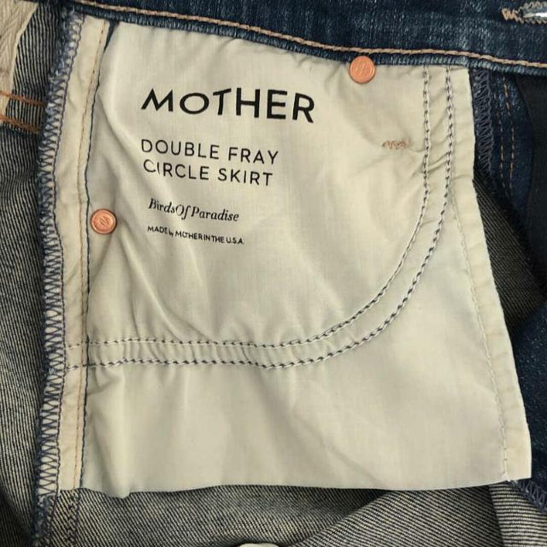 mother(マザー)のMOTHER / マザー | カットオフ フレアデニムスカート | 24 | インディゴ | レディース レディースのスカート(ロングスカート)の商品写真