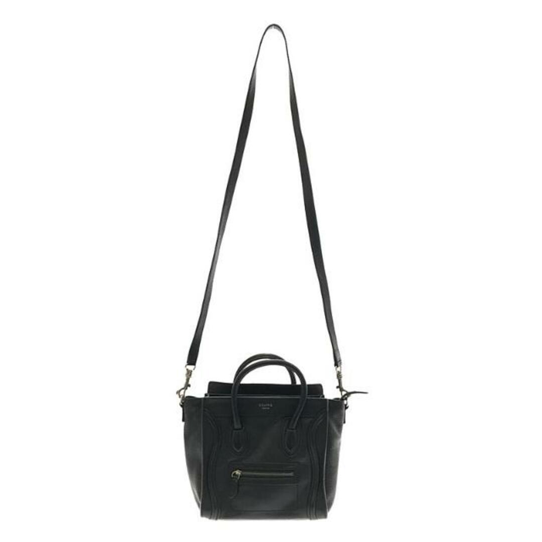 【美品】  CELINE / セリーヌ | 2Way ラゲージ ナノ ハンド ショルダーバッグ | ブラック | レディース