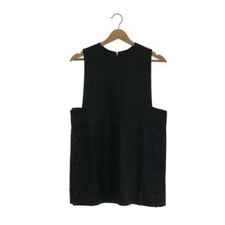 【美品】 HYKE / ハイク | linen long vest リネンロングベスト | 1 | ブラック | レディース