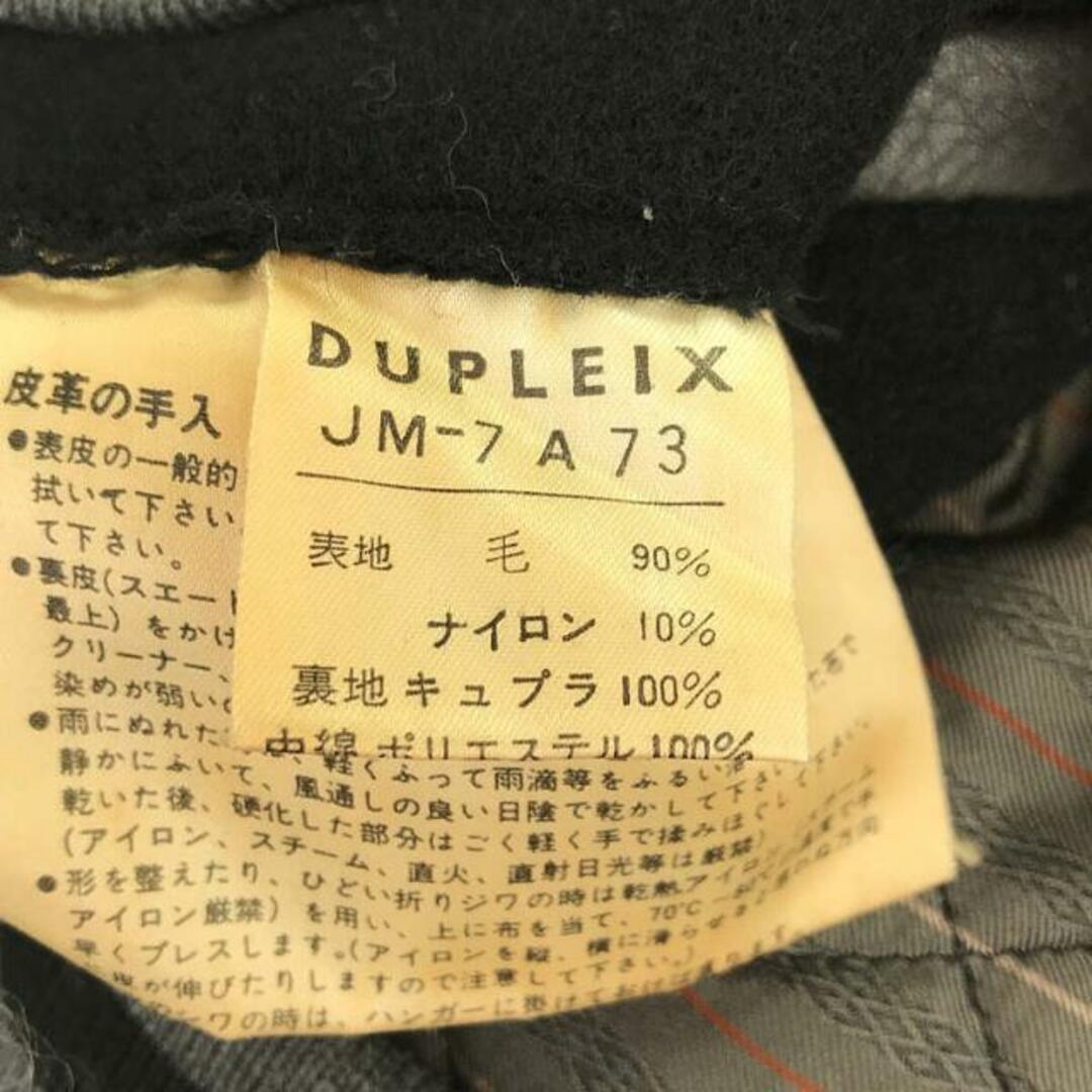 DUPLEIX / デュプレックス | ウール レザー 切替 ワッペン 刺繍 スタジャン | M | ブラック | メンズ 6