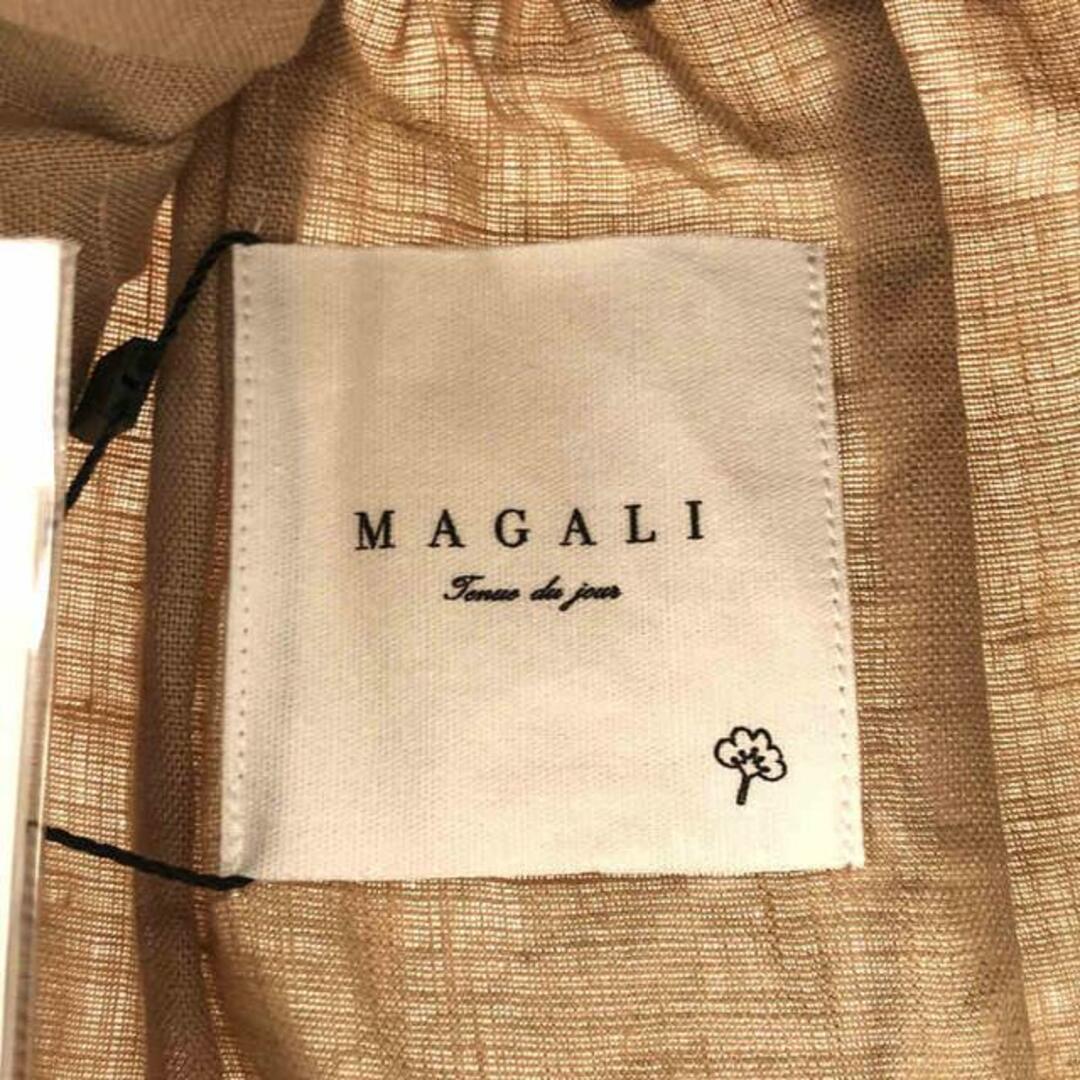 【美品】  MAGALI / マガリ | フレンチリネン アンティークブラウス | ベージュ/ブラック | レディース