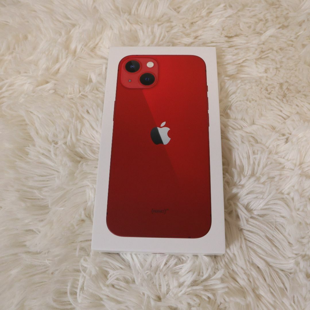 Apple(アップル)の未使用品 iPhone 13 128GB RED アイフォン. スマホ/家電/カメラのスマートフォン/携帯電話(スマートフォン本体)の商品写真