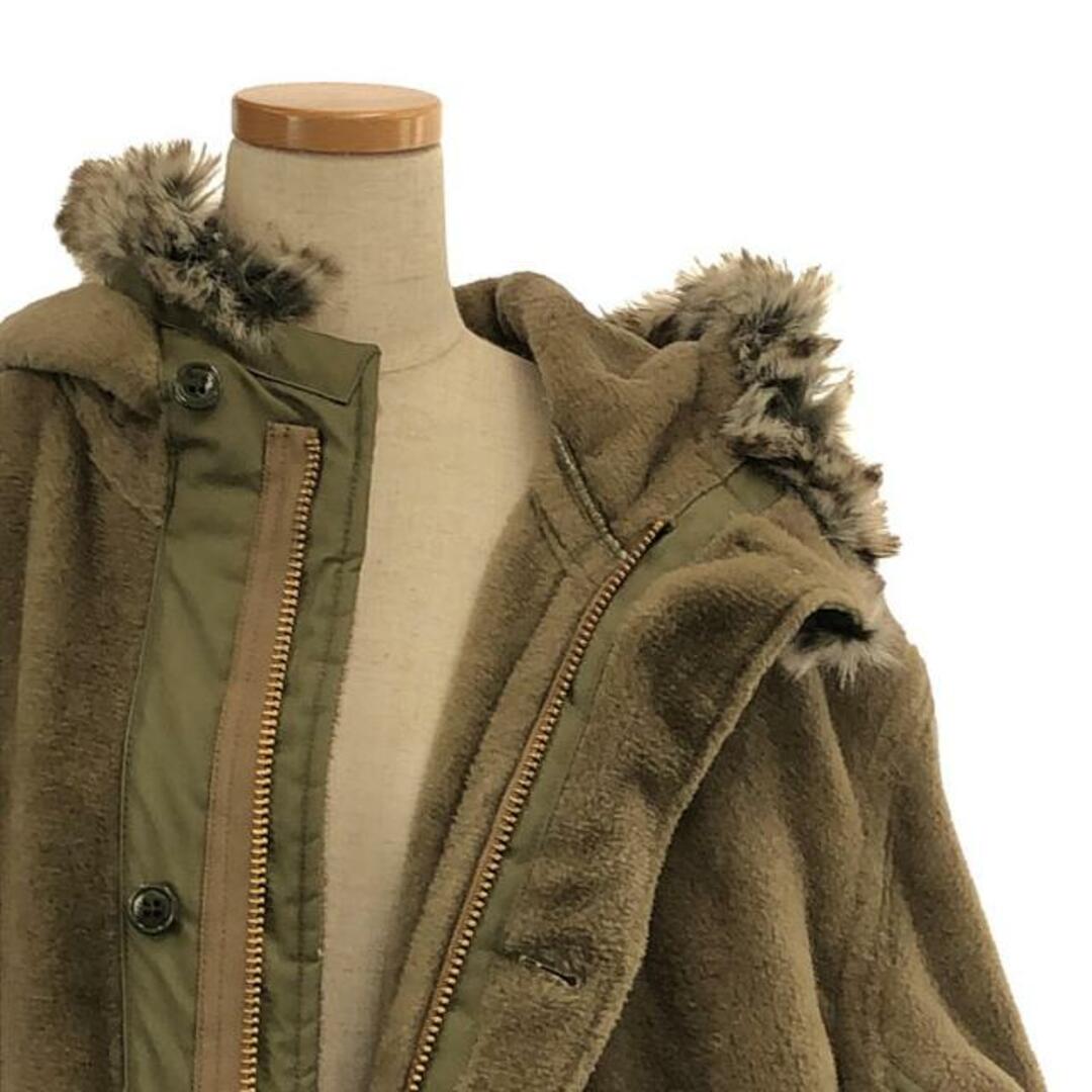 HYKE(ハイク)の【新品】  HYKE / ハイク | 2020AW | HOODED M-43 ボア コート | 3 | オリーブ | レディース レディースのジャケット/アウター(その他)の商品写真