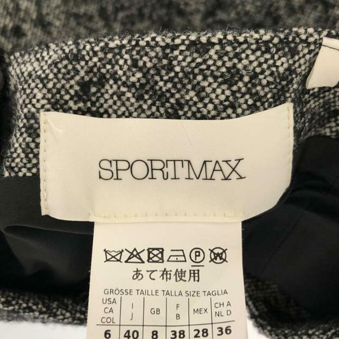 【美品】  Sportmax / スポーツマックス | ウール Aライン ボリュームワンピース | 40 | グレー | レディースロングワンピース/マキシワンピース