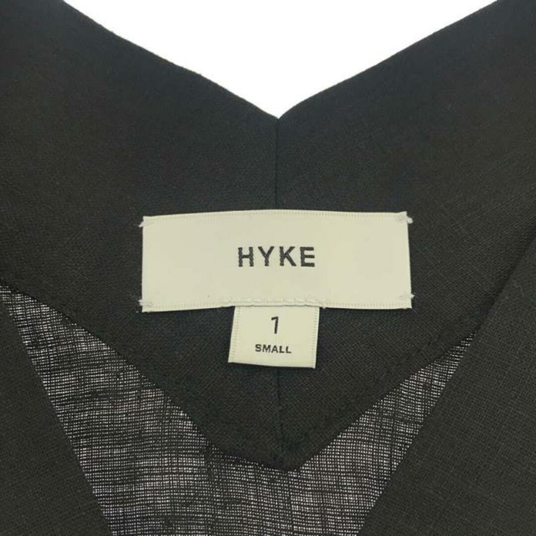【美品】  HYKE / ハイク | 2022SS | LINE DRESS リネン ワンピース | 1 | ブラック | レディース 4