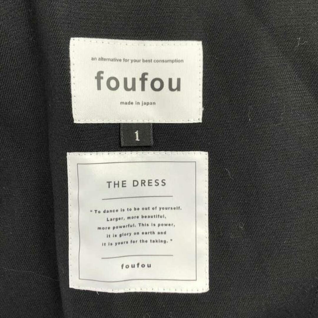 【美品】 foufou / フーフー | THE DRESS #20 アメリカメディカルノースリーブドレス | 1(M+) | ブラック | レディース