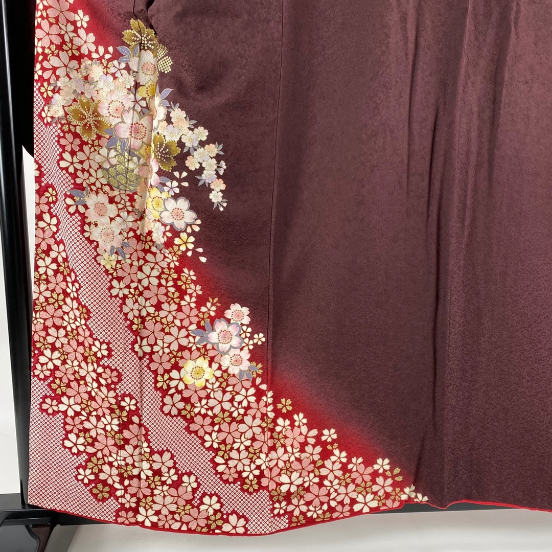 振袖 身丈159cm 裄丈64cm 正絹 名品- 振袖 美品 名品 身丈159cm 裄丈64cm 正絹