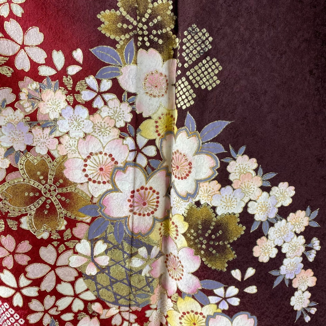 振袖 身丈159cm 裄丈64cm 正絹 名品- 振袖 美品 名品 身丈159cm 裄丈64cm 正絹