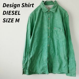 ディーゼル(DIESEL)の美品 DIESEL　ディーゼル　長袖シャツ　刺繍ロゴ(シャツ)