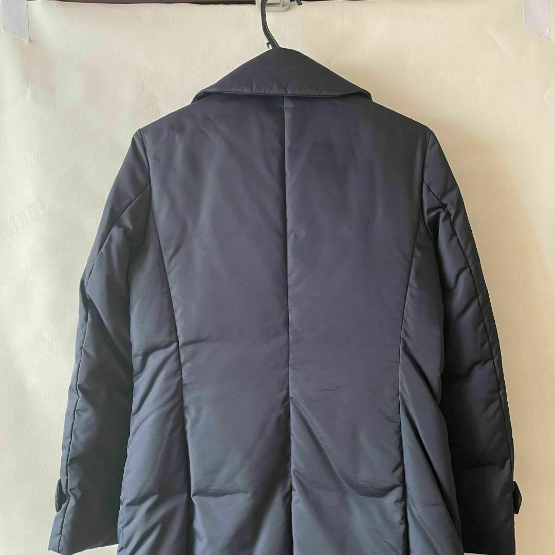 【美品即発送】ICB ダウンコート L ダウン90% ネイビー テーラーカラー