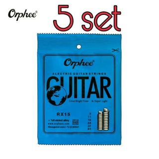 Orphee エレキギター弦 09-42 5セット(弦)