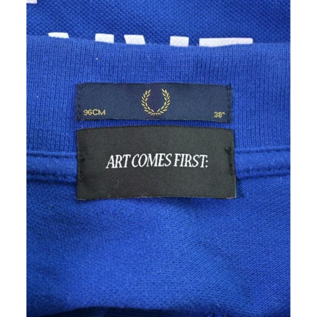 ART COMES FIRST(アートカムズファースト)のART COMES FIRST ポロシャツ 38(S位) 青 【古着】【中古】 メンズのトップス(ポロシャツ)の商品写真