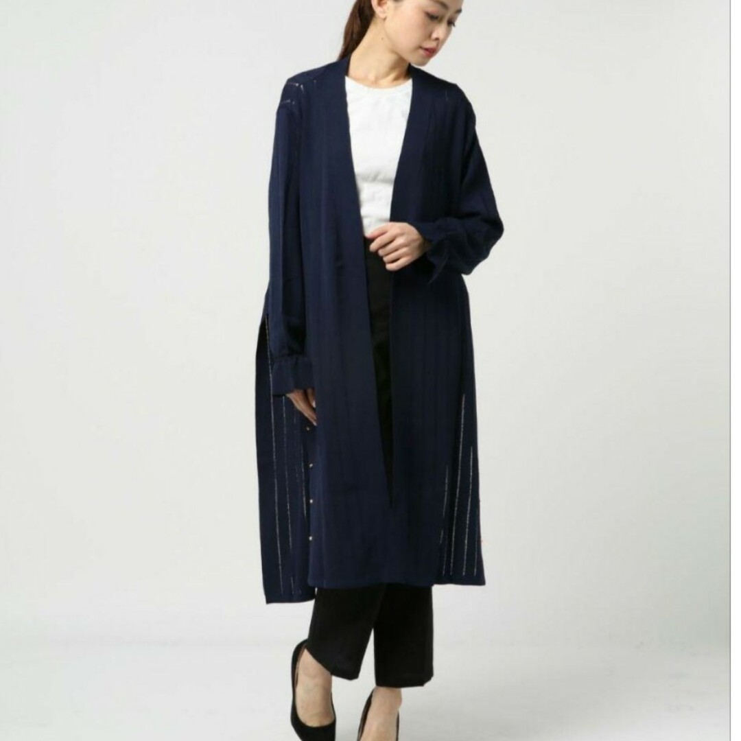 【定価半額以下・新品】秋にぴったり!サイドスリット*スタッズロングカーデ | フリマアプリ ラクマ