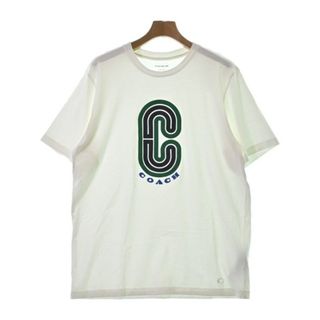 コーチ(COACH)のCOACH コーチ Tシャツ・カットソー XL 白 【古着】【中古】(Tシャツ/カットソー(半袖/袖なし))