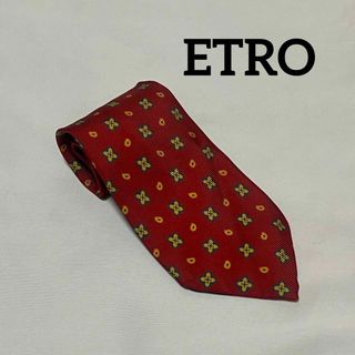 エトロ(ETRO)のETRO エトロ　シルクネクタイ　総柄　花柄　ビジネス　スーツ(ネクタイ)