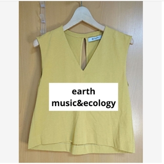 アースミュージックアンドエコロジー(earth music & ecology)のearth music&ecology ノースリーブ カットソー フリーサイズ(カットソー(半袖/袖なし))