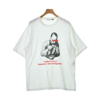 アンダーカバー(UNDERCOVER)のUNDER COVER アンダーカバー Tシャツ・カットソー 5(XL位) 白 【古着】【中古】(Tシャツ/カットソー(半袖/袖なし))