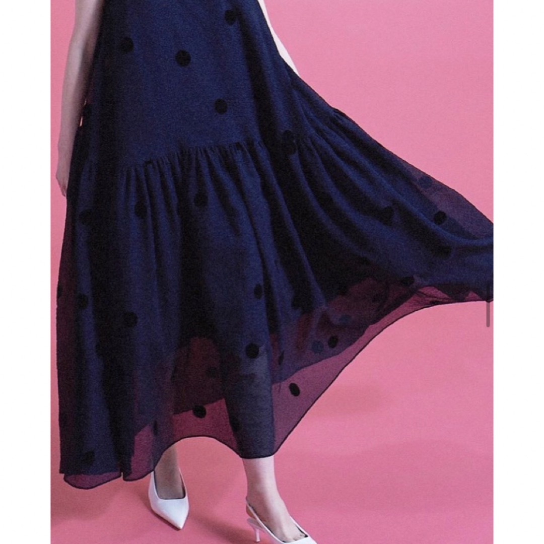 【新品未使用】shetokyo Nadia dot navy