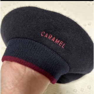 キャラメルベビー&チャイルド(Caramel baby&child )のcaramel ロゴ　ベレー帽(帽子)