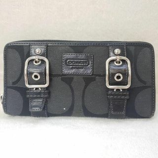 コーチ(COACH) シグネチャー 財布(レディース)（シルバー/銀色系）の