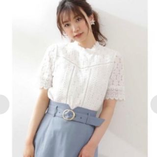 プロポーションボディドレッシング(PROPORTION BODY DRESSING)のおまけ付☆　プロポーションボディドレッシング　レースカットソー　ブラウス　シャツ(シャツ/ブラウス(半袖/袖なし))