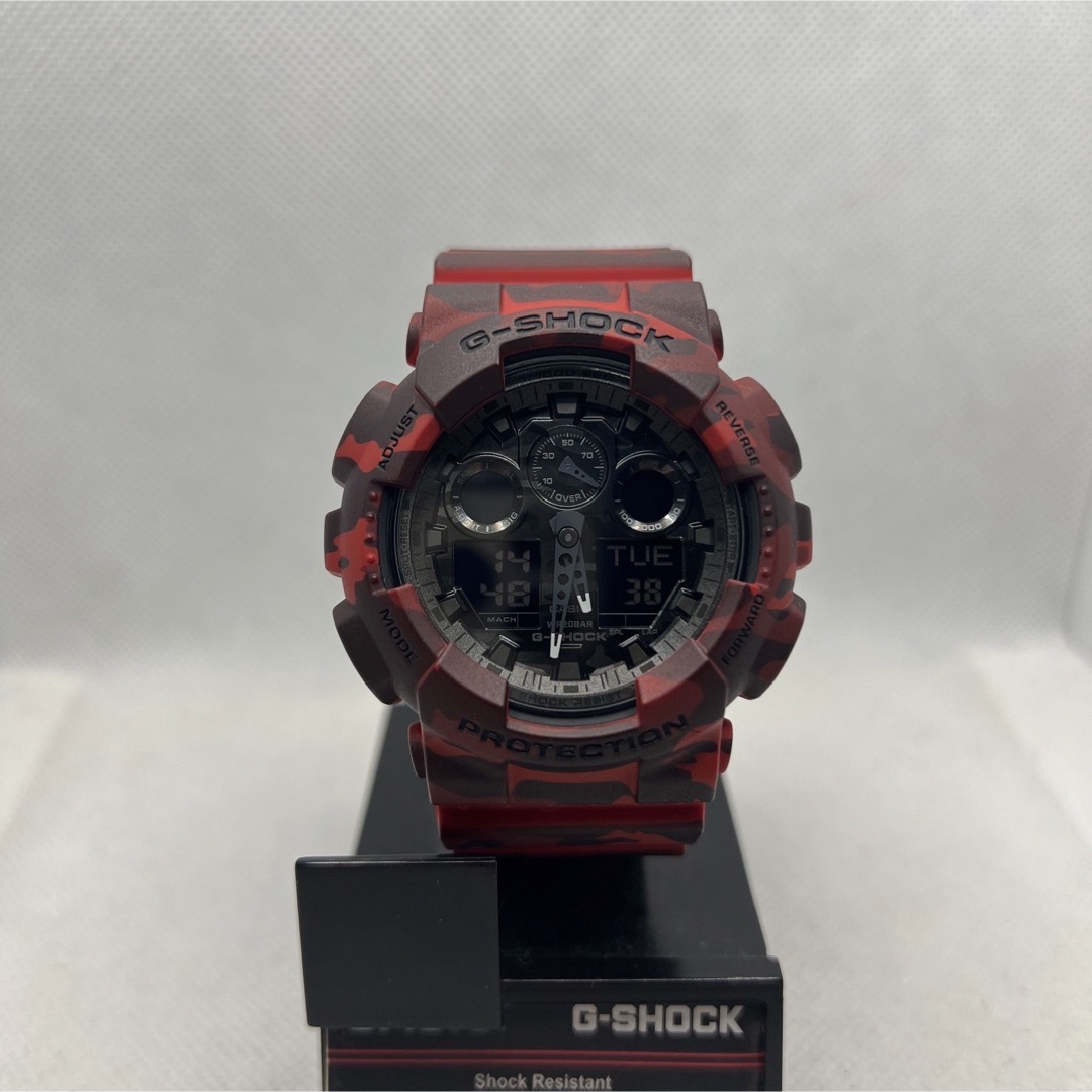 G-SHOCK GA-100CM レッドカモフラ-