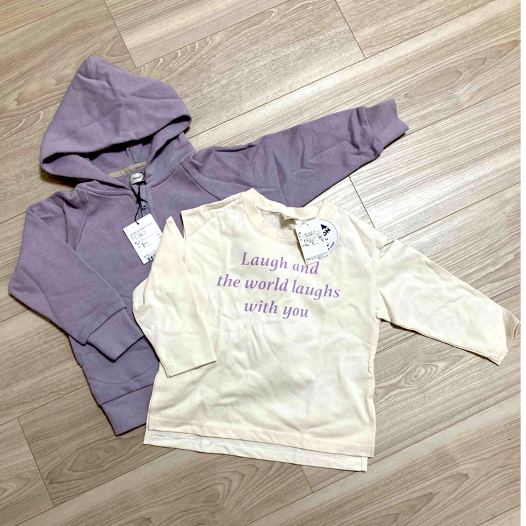 petit main(プティマイン)の新品 女の子 子ども服 100 キムラタン プティマイン パーカー トップス キッズ/ベビー/マタニティのキッズ服女の子用(90cm~)(Tシャツ/カットソー)の商品写真