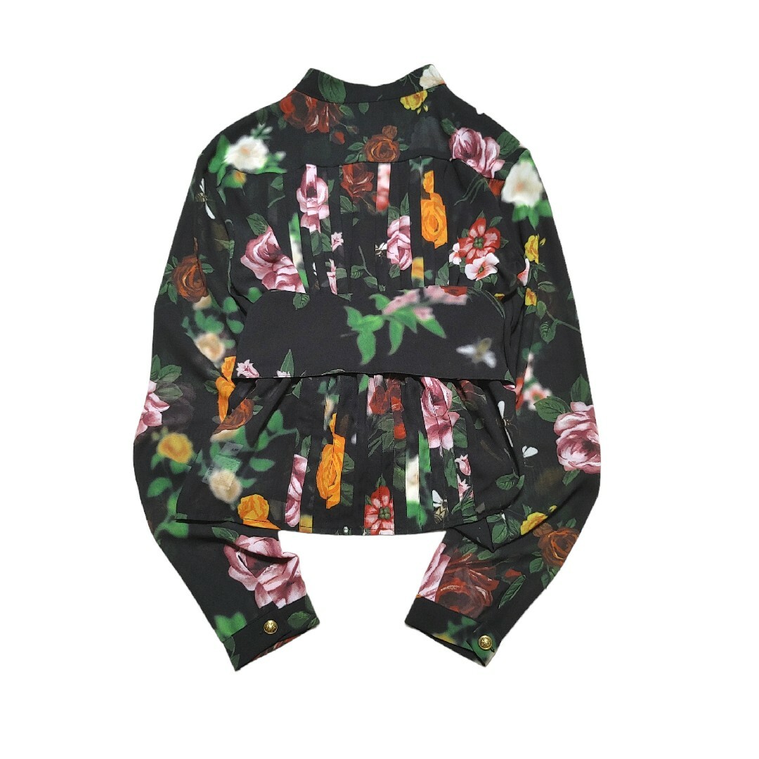 AMERI アメリ COCO FLOWER SHIRT 花柄 長袖 ベルト