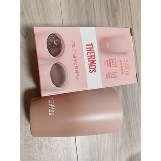 サーモス(THERMOS)のサーモス　断熱　タンブラー　340ml コップ　食器　家具　ピンク　マグカップ(タンブラー)