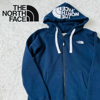 THE NORTH FACE - 人気 ノースフェイス ロゴ ジップ パーカー ネイビー ...