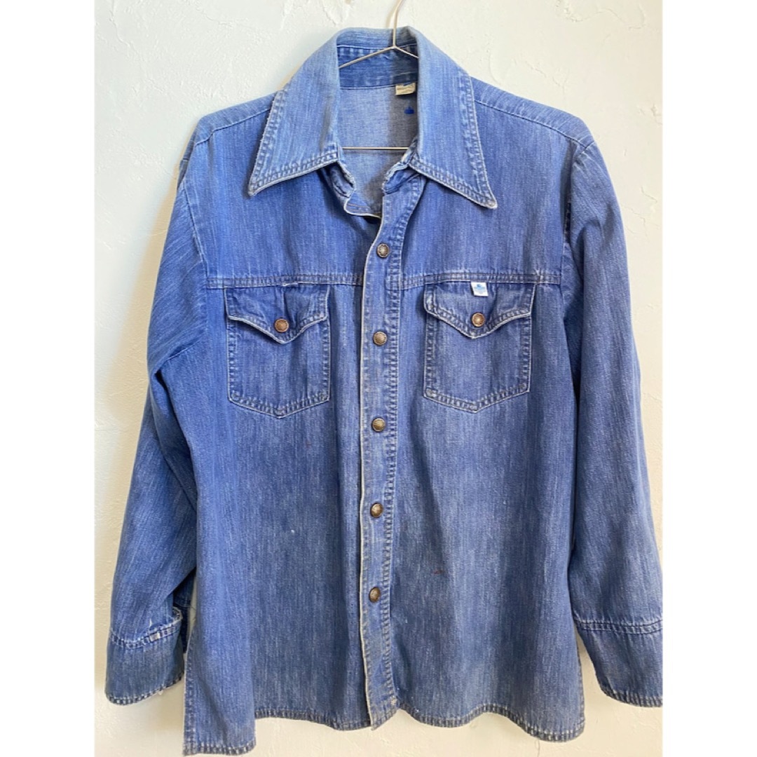 denim shirt レディースのトップス(シャツ/ブラウス(長袖/七分))の商品写真